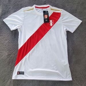 Peru National Soccer Team Jersey FPF Official Size 14